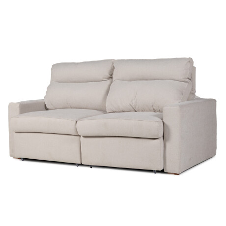Sofá Austin (Retráctil) - Tela Microfibra - 2 módulos FX4-10 (Beige)