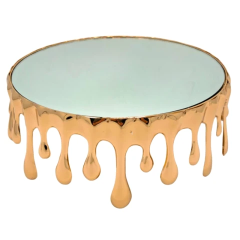 Soporte de Torta de 30CM Estilo Goteado C/ Espejo Soporte de Torta de 30CM Estilo Goteado C/ Espejo