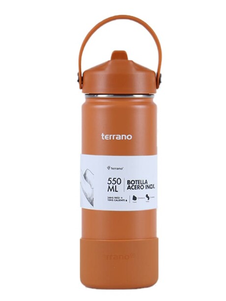 Botella Térmica con Pico 550mL. Terracota