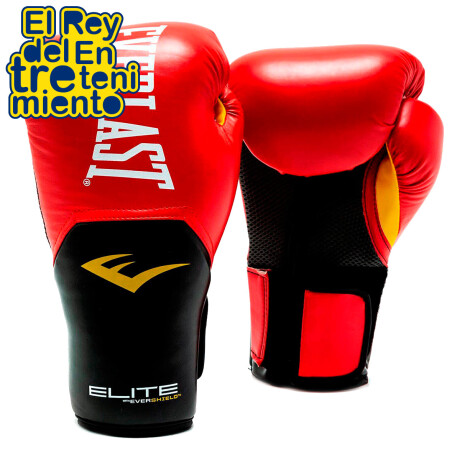 Guantes Boxeo Everlast Pro Style Elite Profesional Rojo/Negro