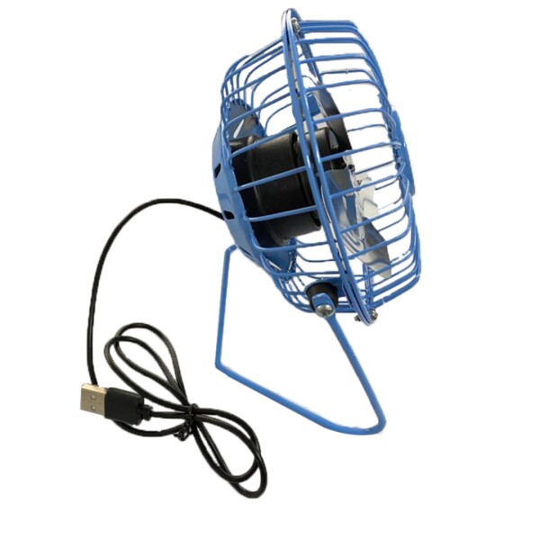 Ventilador Metálico Usb 4" AZUL