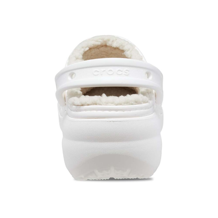 Platform Lined Clog - Mujer White
