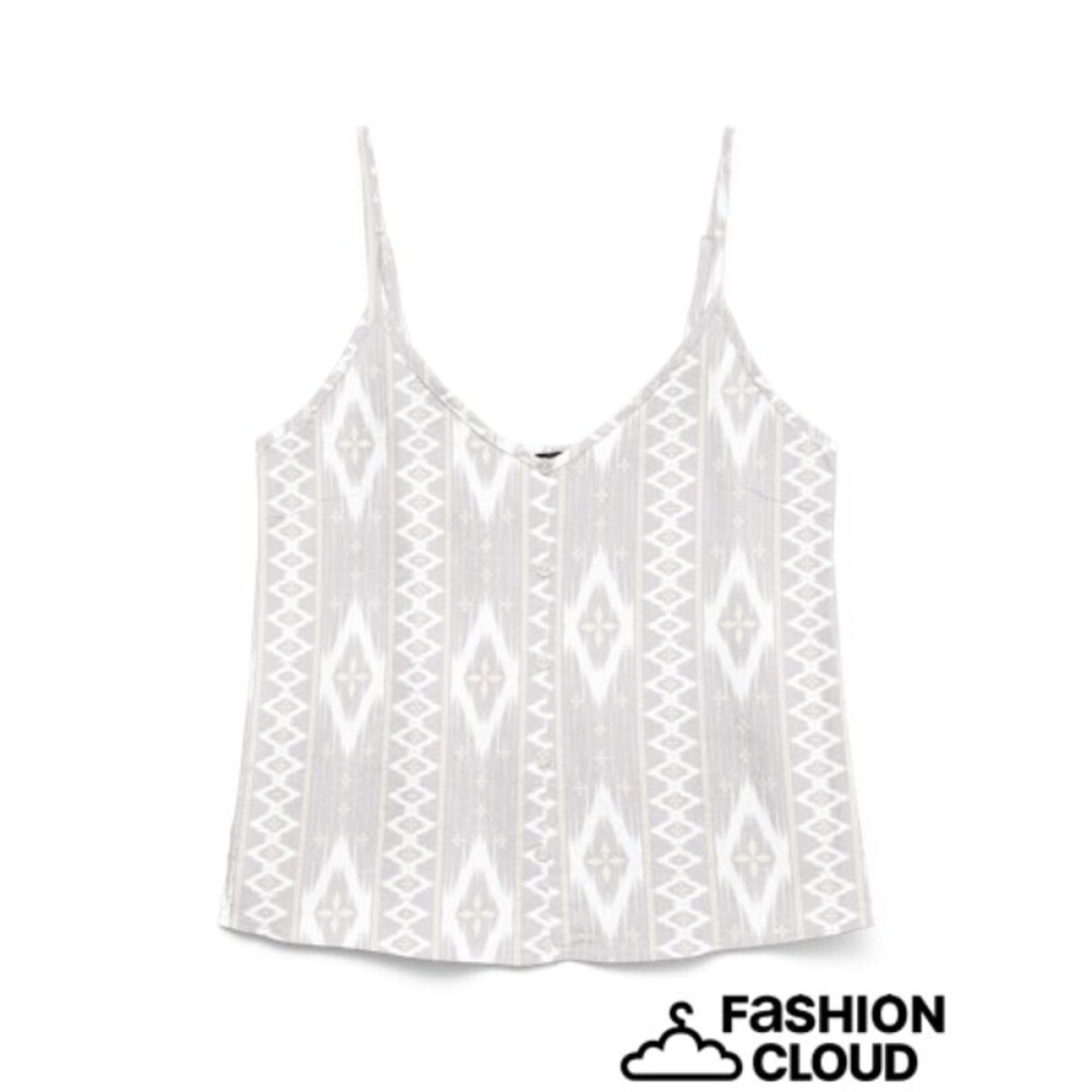 VMMYMILO SINGLET TOP WVN GA - Silver Lining 