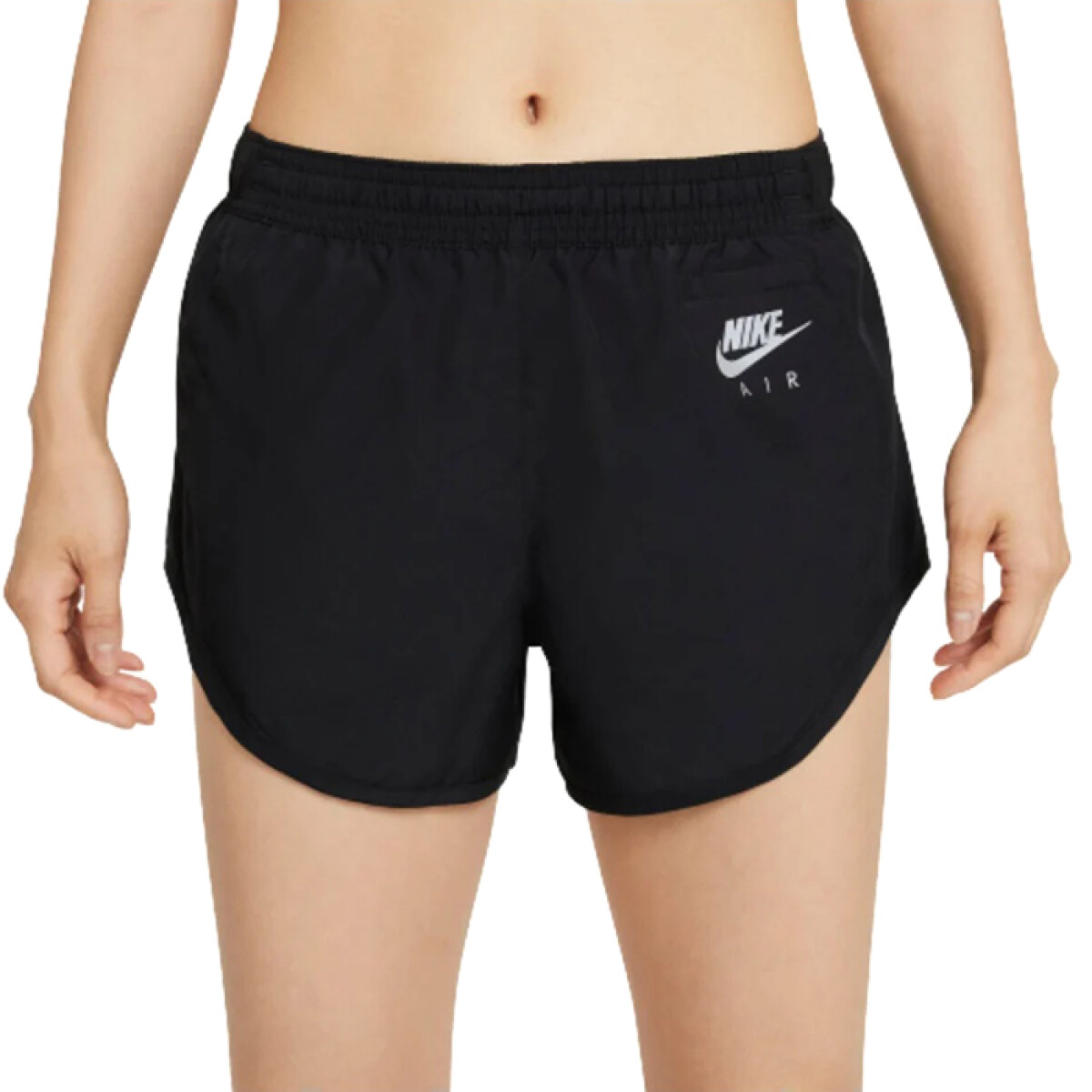 Running - Nike - NIKE W NK AIR DF SHORT BLACK/WHITE/(REFLECTIVE SILV) de Mujer - DD4048-010 - Negro 