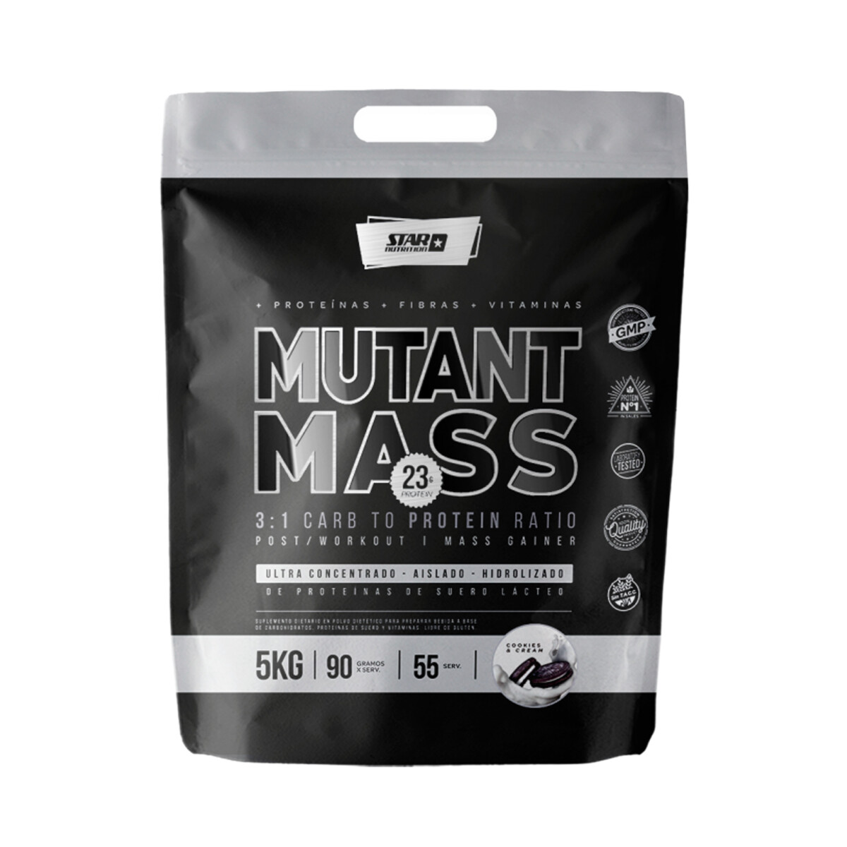 Mutant Mass 5 Kg Star Nutrition - Sabor Cookies and Cream 