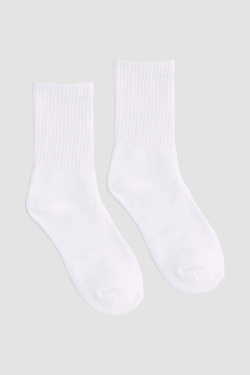 Medias comfort de niño - Blanco 