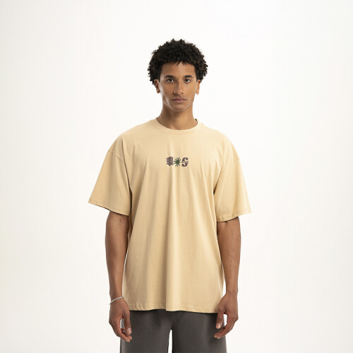 Remera Pulau Palmtree Beige