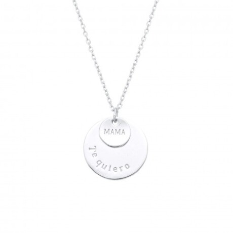 Conjunto de cadena y dije de plata 95 , TE AMO MAMÁ. Conjunto de cadena y dije de plata 95 , TE AMO MAMÁ.