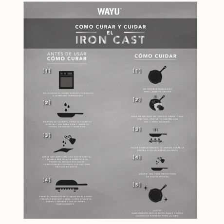 Sartén Wayu Iron Cast Madera