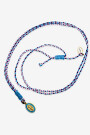 Collar de cuerda Azul