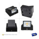 Aplique Exterior Jardin Con Led Integrado 3w Luz Metal Negro