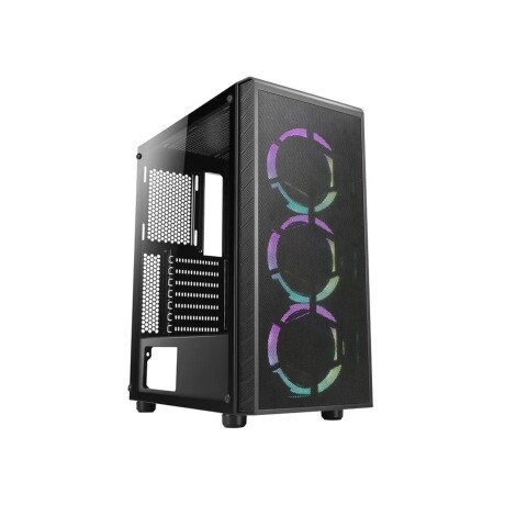 Azza - Gabinete Prime CSAZ-360. Ventana Vidrio Templado. Color Negro. 001