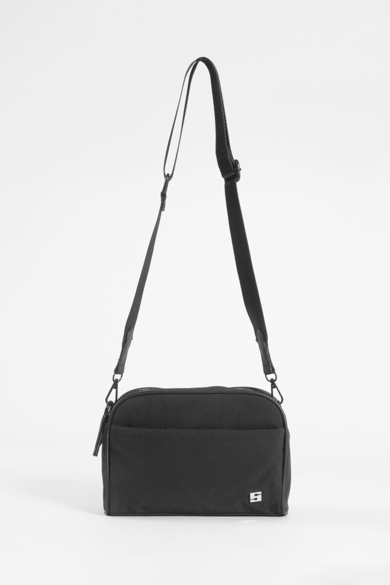 Bandolera doble cierre negro