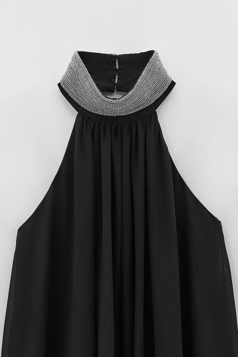 VESTIDO CON BRILLO Negro