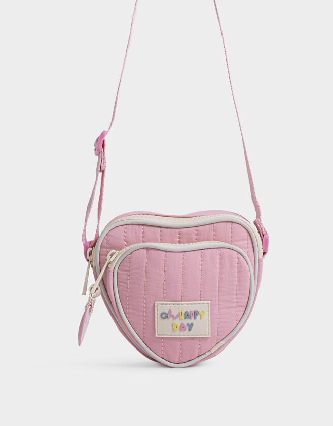Mochilas y Carteras Infantiles Bandolera Infantil De Corazón - Rosa Viejo