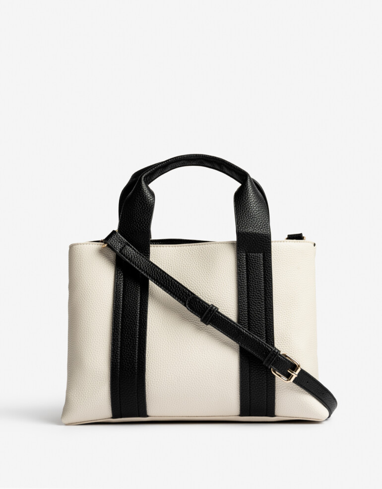 City Cartera Formato City Negro - Combinacion Bicolor