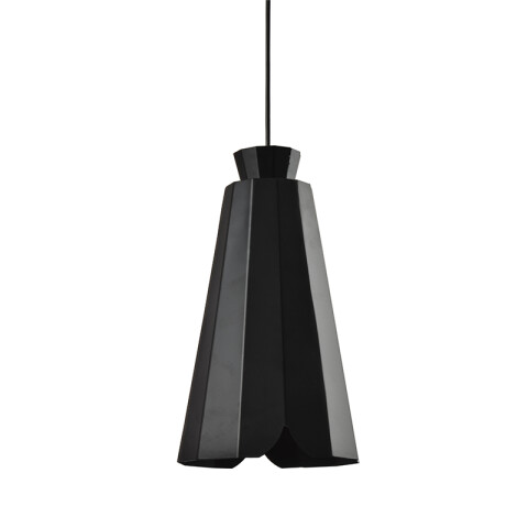 Lámpara colgante tipo cono metal negro Ø210mm IX9077