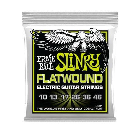 Encordado Eléctrica Ernie Ball Flatwound Regular Slinky 0.10-0.46 Encordado Eléctrica Ernie Ball Flatwound Regular Slinky 0.10-0.46