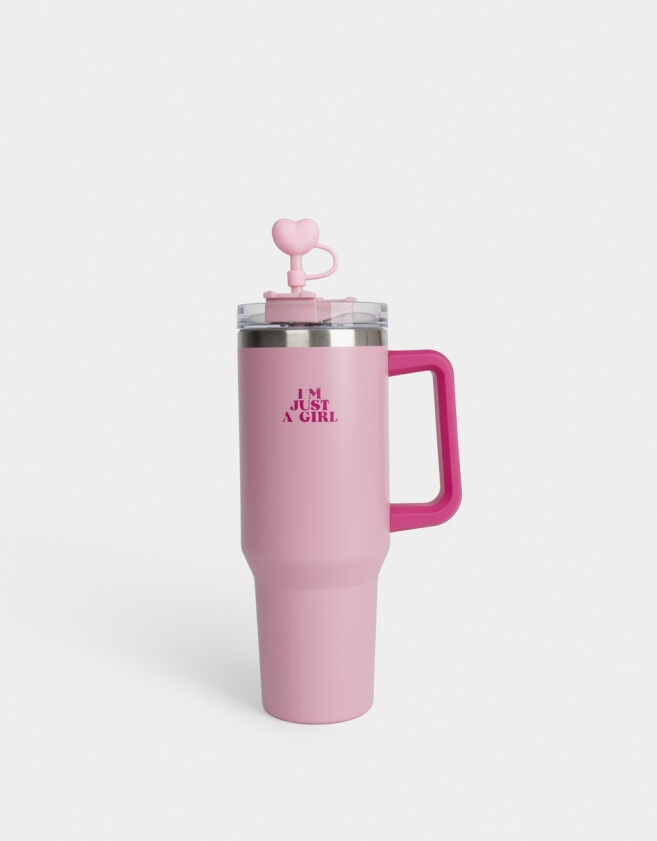 Accesorios Cocina Liso Vaso Alto Térmico "in My Romance Era" - Fucsia Medio