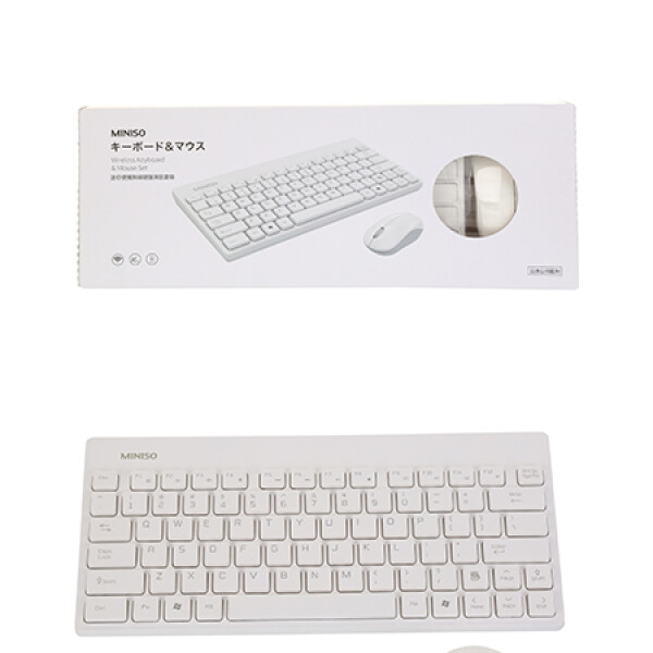 Set teclado y mouse inalámbrico Blanco