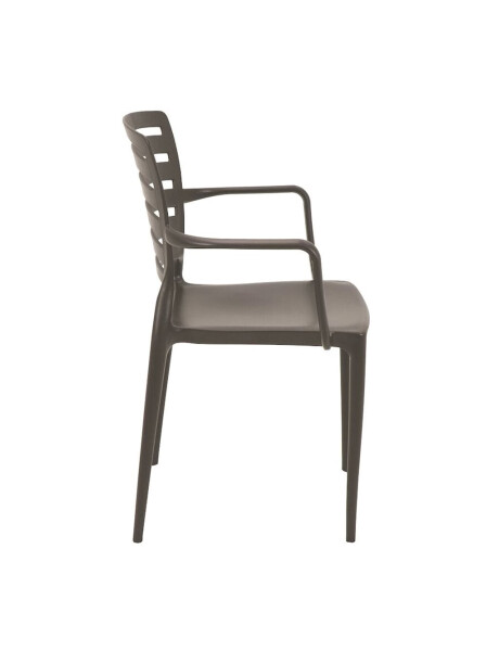 SILLA SOFIA C/POSABRAZOS 59X53X84CM MARRON SILLA SOFIA C/POSABRAZOS 59X53X84CM MARRON