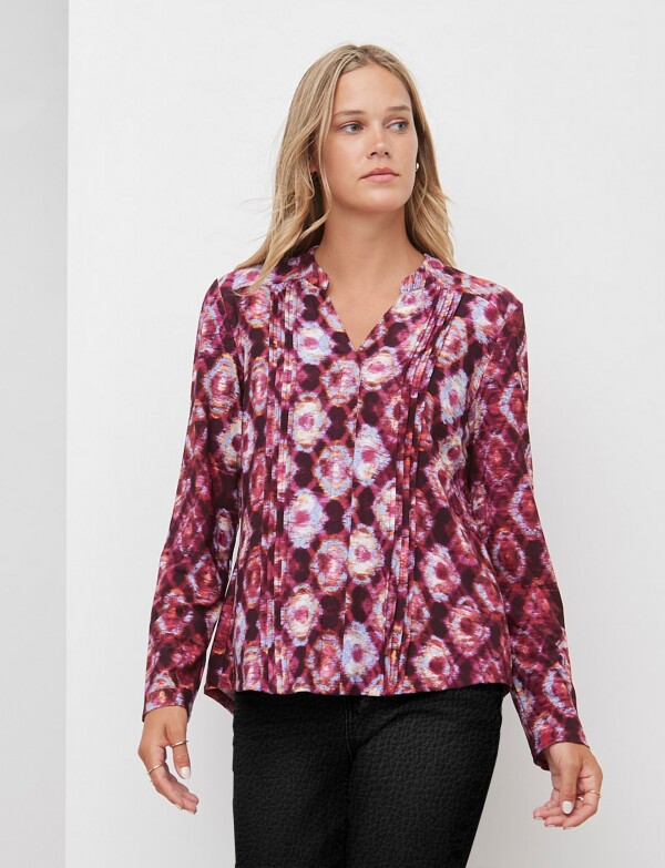 Blusa Printed BORDEAUX/MULTI