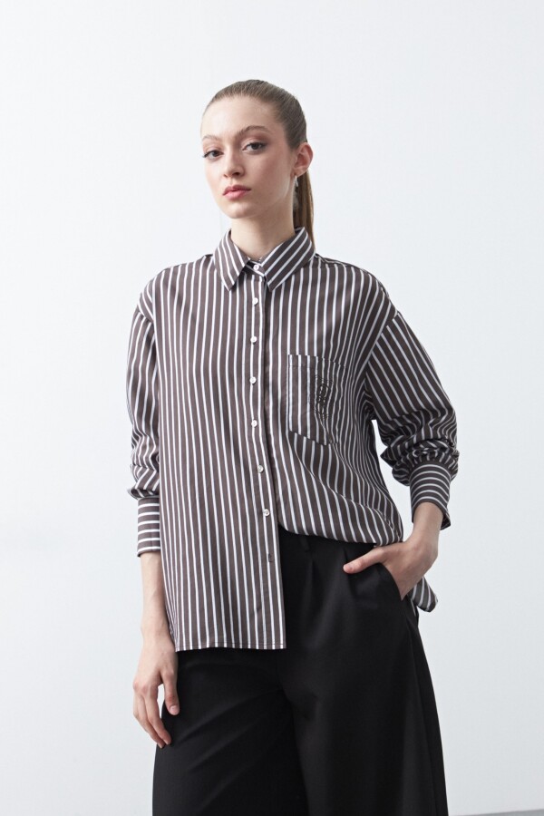 CAMISA FAREO Chocolate