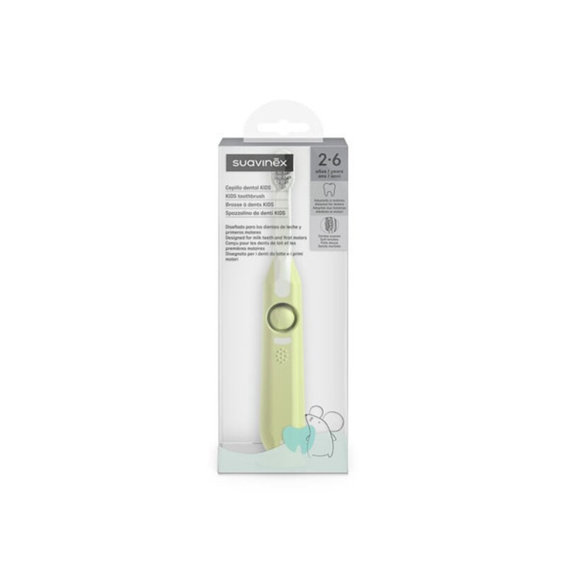 Cepillo de dientes para niños de 2-6 años Suavinex - Verde Cepillo De Dientes Para Niños De 2-6 Años Suavinex - Verde