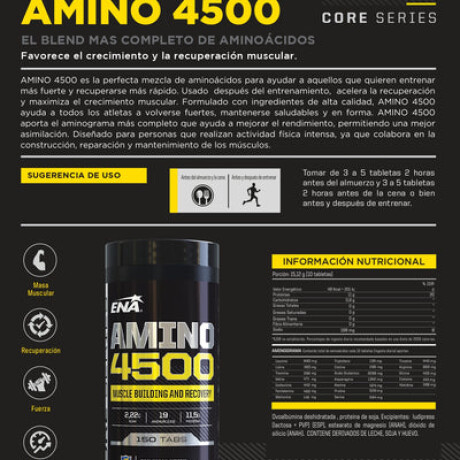Suplemento Ena Aminoácidos Amino 4500 150 Tabs 001