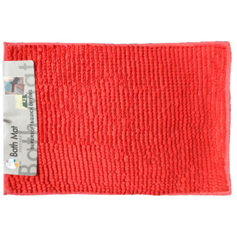 Alfombra peludita color coral 38*58cm Alfombra Peludita Color Coral 38*58cm