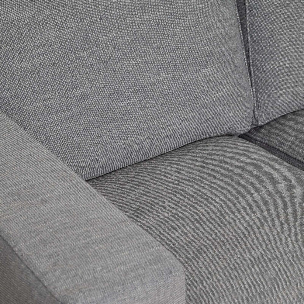 SOFÁ CON FUNDA DESMONTTABLE 2 CUERPOS TELA-Y-MADERA GRIS CHARLIE