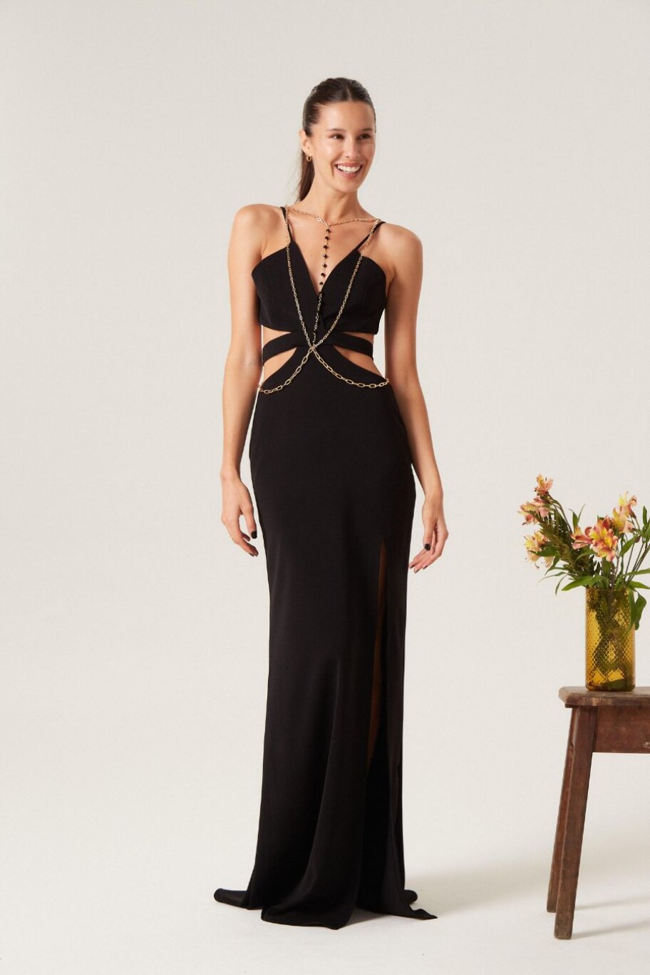 Vestido Lotus Negro