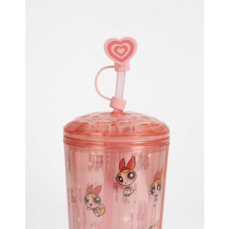 Vaso Largo ''chicas Superpoderosas'' Fucsia Claro