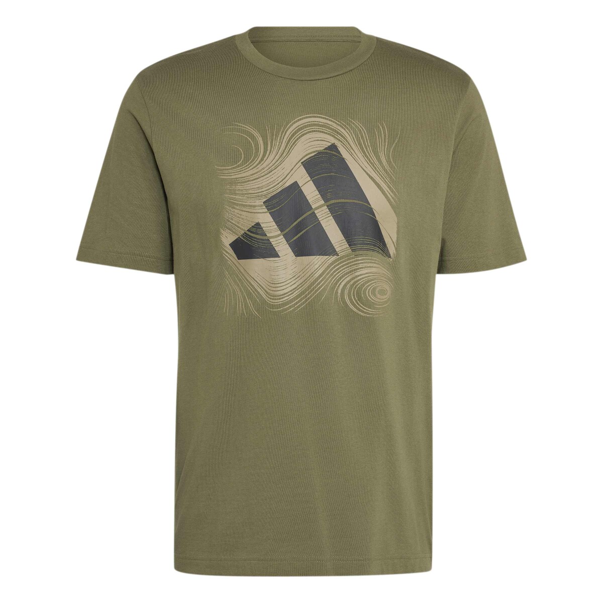 Remera de Hombre Adidas Nt Logo - Verde Oliva 