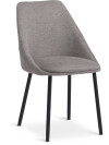 Silla de comedor VELLEV tela arena/negro Silla de comedor VELLEV tela arena/negro