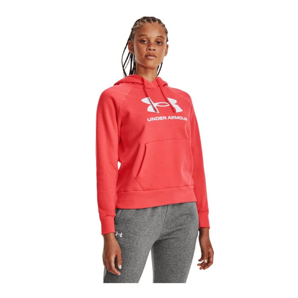 Canguro Under Armour Rival Fleece de Mujer - 501-690RE9 - Rojo 