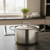 Cacerola acero inoxidable 20 cms 12 cm Cacerola acero inoxidable 20 cms 12 cm
