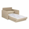 Sofa cama de 1 plaza tapizado en tela beige Sofa cama de 1 plaza tapizado en tela beige