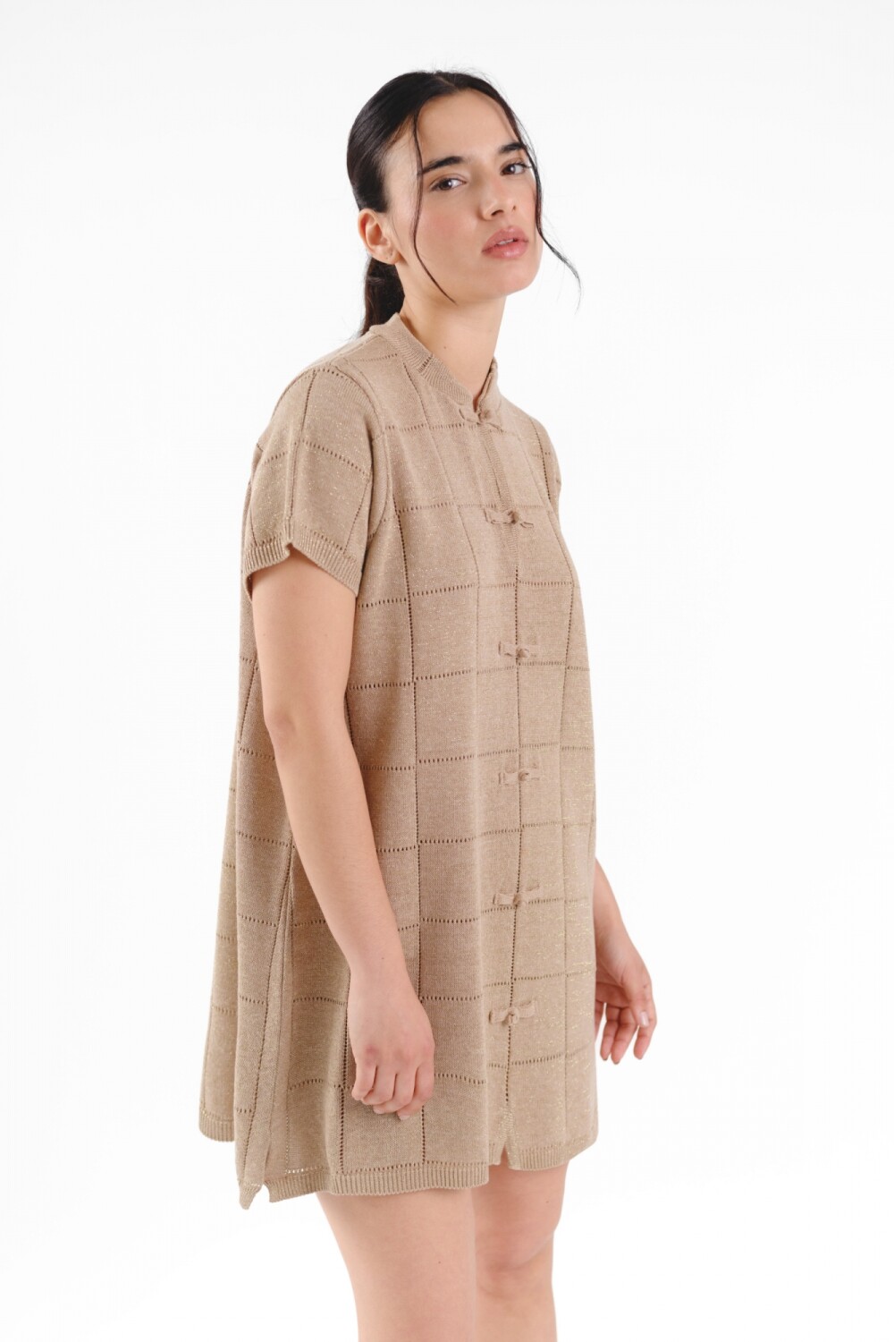 Vestido Gajo Beige