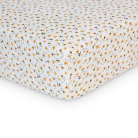 LJ7CRIB Sábana Bajera Para Bebés - Vintage Floral (135x70cm)
