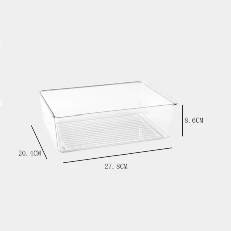 Organizador Heladera Acrílico Multiuso Largo 28cm x Ancho 20cm x Alto 8.6cm Organizador Heladera Acrílico Multiuso Largo 28cm x Ancho 20cm x Alto 8.6cm