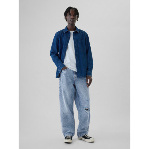 BAGGY FIT LT DEST FA24 LIGHT WASH