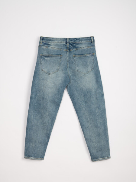 Pantalón jean slim taper Azul Claro