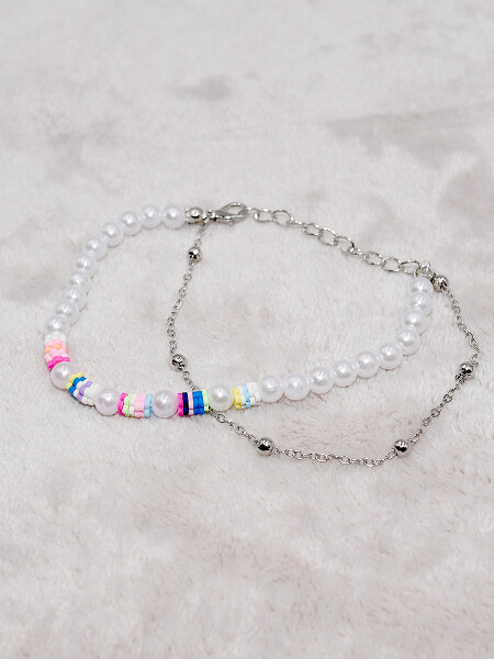 PULSERA PERLA MULTICOLOR