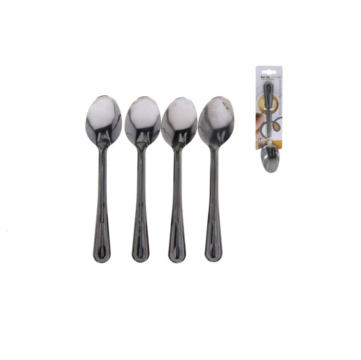 Set Cuchara Café x4 Metal 