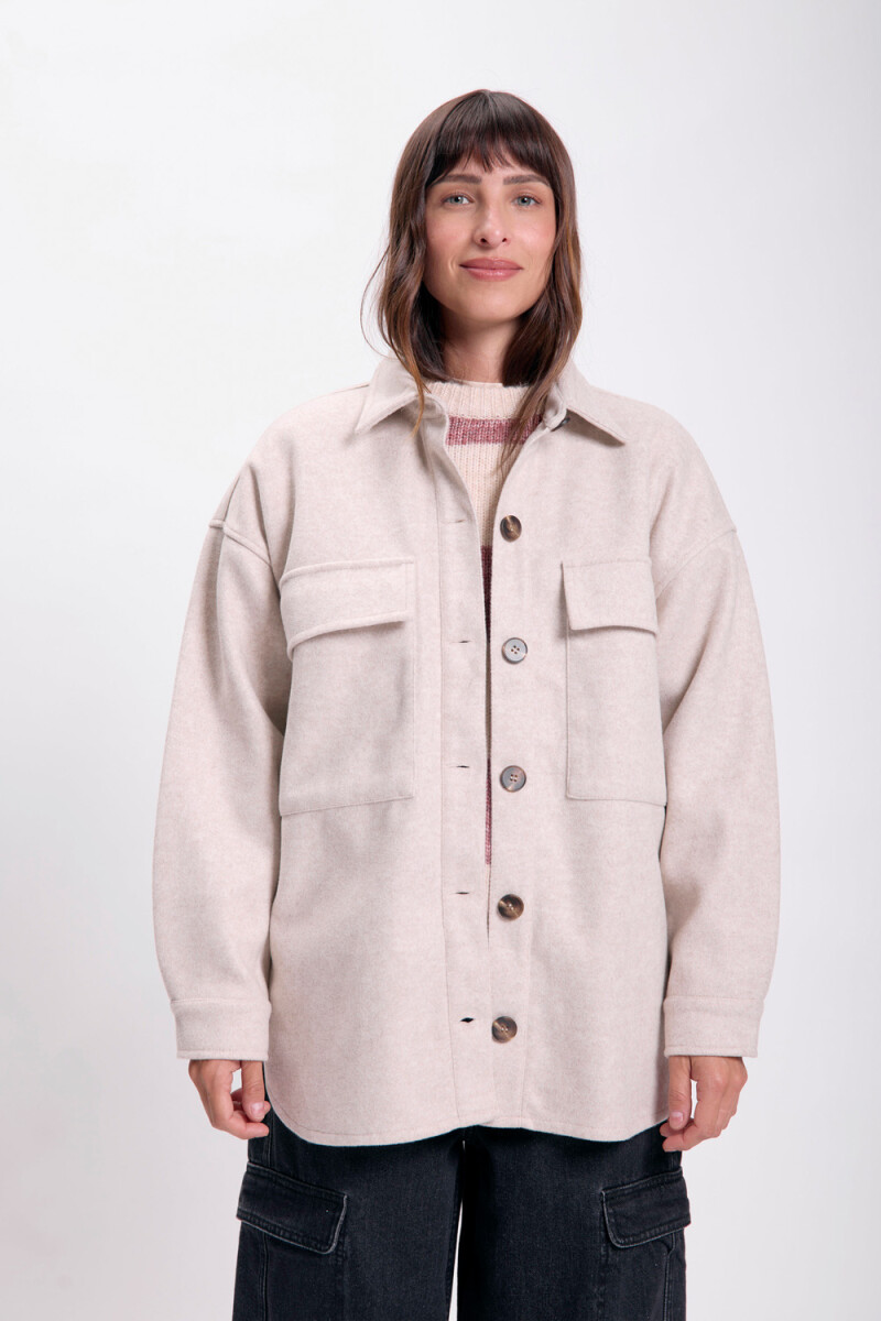 Sobrecamisa paño Beige