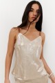 MUSCULOSA LINO GLOW ORO