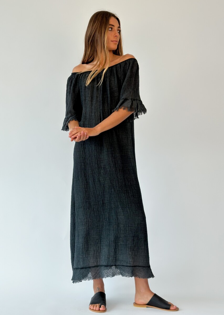 VESTIDO PERLA - NEGRO 