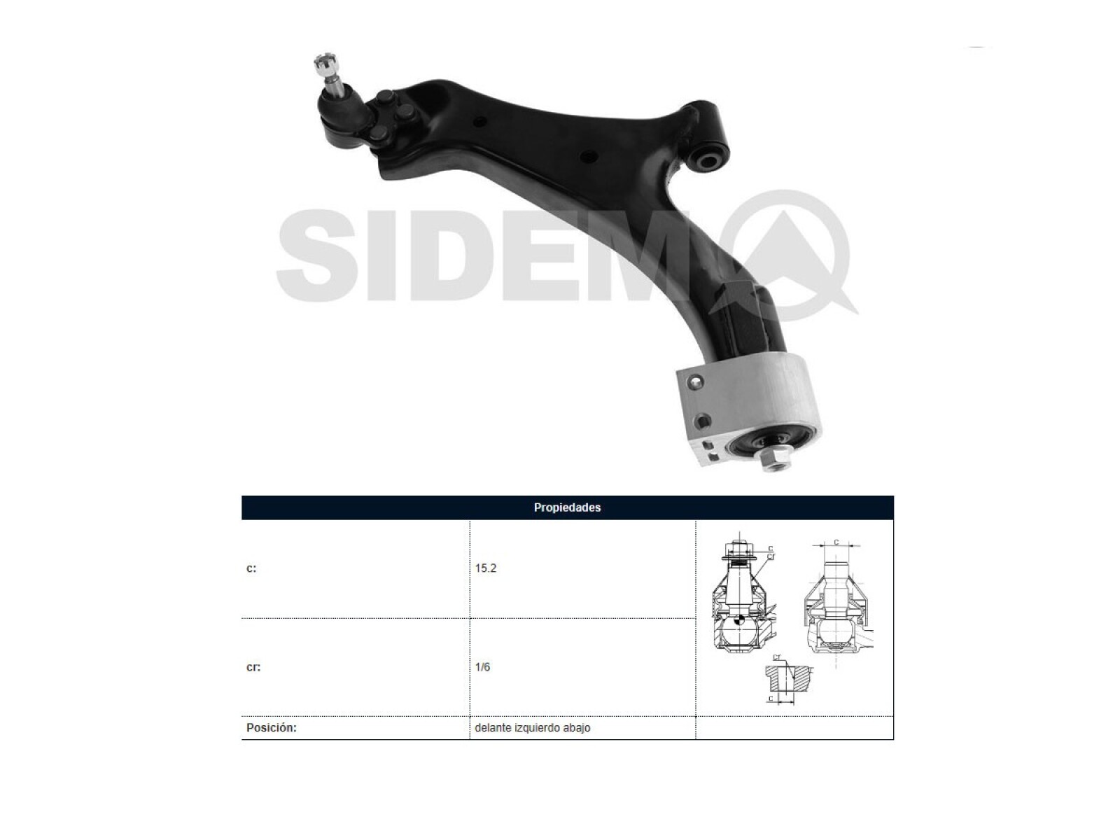 Parilla De Suspension Delantera Chev Captiva 06-16 Izq 