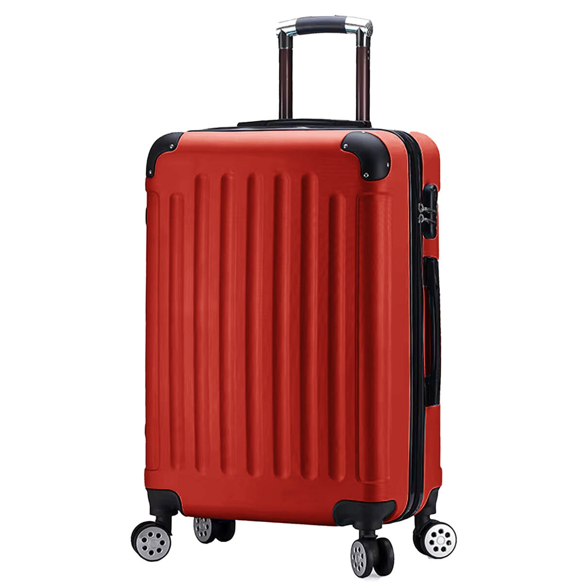 Valija Rígida 20'' Resistente Impermeable 4 Ruedas - Rojo 